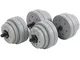 DTX Fitness Bilanciere regolabile a bilanciere da 30 kg con manubri bilancieri e pesi - ar...