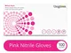 Unigloves GP0052 rosa perla senza polvere guanti in nitrile, misura piccola, rosa (confezi...