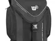 WILSON Wx Backpack, Palla da Basket Unisex - Adulto, Nero, Large