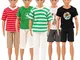 Miunana Abiti Vestiti, Accessori Per Bambola Barbie Dolls E Ken Dolls (3 Abiti Per KEN)