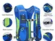 Overmont 5,5L Running Zaino da Idratazione Leggero Funzionale Hydration Pack Vest 1.5L Com...