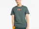 T-Shirt con grafica PUMA International uomo, Verde, Taglia Medio