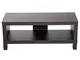 Homcom Mobile Basso Porta TV  Stand Supporto TV  con Vano in Legno, Noce, 90 × 35 × 37cm