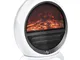  Camino Elettrico con Effetto Fiamma Ruotabile e Portatile, Potenza 1500W, Copertura 10-15...