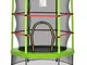  Tappeto Elastico Φ140x160Acm per Bambini da 3 Anni con Rete di Protezione, Trampolino Ela...