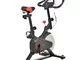  Cyclette Professionale da Camera con Sella Regolabile, Monitor e Volano 6kg, Allenamento...