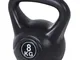  Kettlebell da 8 kg per Sport e Fitness in PVC con Sabbia e Maniglia Liscia Anti-Sfregamen...