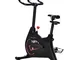  Cyclette Magnetica Professionale da Camera in Acciaio e ABS con Sellino Regolabile, 102x5...