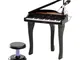  Pianoforte Elettrico Giocattolo Strumento Musicale per Bambini con 37 Tasti Microfono e S...