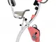  Cyclette Pieghevole 2 in 1, Resistenza Magnetica Regolabile 8 Livelli, Bici da Fitness co...