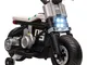  Moto Elettrica Bambini 3-5 Anni, PP e Metallo, con Rotelle, Clacson e Musica, Gioco Sicur...