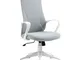  Sedia da Ufficio Ergonomica con Altezza Regolabile e Funzione di Inclinazione, 62x56x110-...