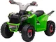  Quad per Bambini 18-36 Mesi in PP e Metallo, Velocità max 2.5 km/h, 70x41.5x48.5 cm, Verd...