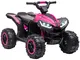  Quad Elettrico per Bambini 12V, 2 Velocità, Ruote Larghe con Sospensioni e Fari LED, Età...