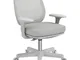  Sedia da Ufficio Ergonomica e Reclinabile ad Altezza Regolabile con 5 Rotelle, 55x48x82.5...