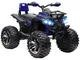  Quad Elettrico per Bambini 3-5 Anni a 12V con Fari e Pedale, in PP e Metallo 100x65x73 cm...