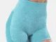 Pantaloncini da motociclista sportivi senza cuciture a vita alta elastici da donna