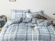 3/4 pezzi stampato plaid double-face biancheria da letto in cotone aloe pelle-friendly Sof...