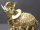Elefante elegante Figurine Trunk up Elephant Statue Artigianato Ornamenti Home Office Desk...