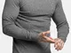 Maglione casual lavorato a maglia in tinta unita Sottile in tinta unita da uomo