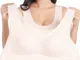 7XL Plus Taglia Seamless traspirante Yoga Reggiseni sportivi antiurto per t-shirt