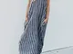 Maxi vestito casual estivo con spalline sottili con tasche