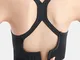 Reggiseno sportivo Yoga a costine di colore puro per donna