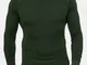 Maglioni lavorati a maglia a maniche lunghe Collo a maniche lunghe casual tinta unita a ma...
