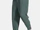 Mens basic pianura allentata quotidiana sottile disegno metà vita Harem Pantaloni con tasc...