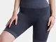 Pantaloncini da motociclista a fascia da donna Patchwork Dry Quick Sports Panty