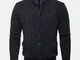 Cardigan casual in maglia tinta unita monopetto in tinta unita da uomo