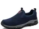 Sneakers da trekking casual da uomo in pelle scamosciata antiscivolo all'aperto Soft suola