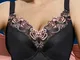 La copertura completa del pizzo del ricamo delle donne raccoglie i reggiseni traspiranti s...