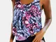 Costumi da bagno Tankini multicolori per la stampa della copertura della pancia delle donn...