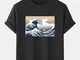 T-shirt da uomo Sea Wave Modello a manica corta 100% cotone