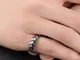 Anello da uomo alla moda con stampa di pneumatici per auto Anello da dito in acciaio al ti...