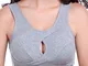 Reggiseno sportivo a copertura totale comoda in cotone senza fili Plus Size Yoga