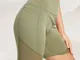 Ragazze Plus Pantaloncini sportivi tinta unita taglia asciugano rapidamente mutandine da b...