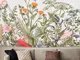 Arazzo di piante di fiori colorati Arazzo di erbe retrò Arazzo di fiori selvatici Arazzi d...