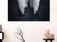  Ali d'angelo che dipingono senza cornice Moda astratta Wall Art Soggiorno Camera da letto...