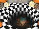 IT Joker Pennywise 3D Illusion Zerbino Terrificante Pagliaccio Decorazione di Halloween Ta...