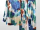 Plus Size Donna Tie-Dye Ice Silk Colletto con revers due pezzi pigiama con tasca