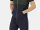 Pantaloncini casual da uomo con cappuccio a maniche corte patchwork colorblock