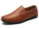 Uomo Soft Scarpe casual cucite a mano in pelle di mucca