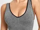 Reggiseni sottili traspiranti tinta unita senza cuciture sportive senza cuciture