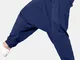 Mens stile nazionale appeso Pantaloni Harem casual allentato elastico in vita semplice Pan...