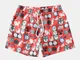 Pantaloncini con stampa Funn da uomo Mini pantaloncini traspiranti Home Boxer accoglienti...