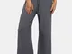 Pantaloni diritto elastico casual a vita alta per le donne