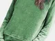 Maglietta da donna con scollo a manica lunga tinta unita