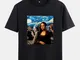 T-shirt stampate da uomo divertenti Kuso Mona Lisa e Van Gogh Olio